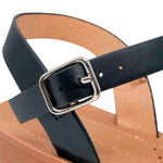 Sandalias flats Maribel  para mujer color negro