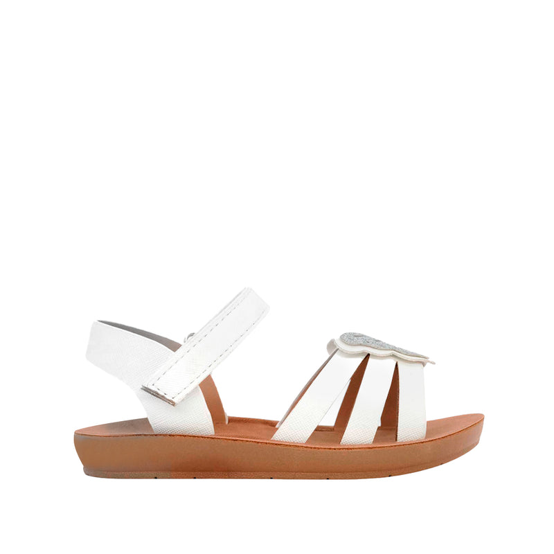Sandalias Ivette para infante color blanco
