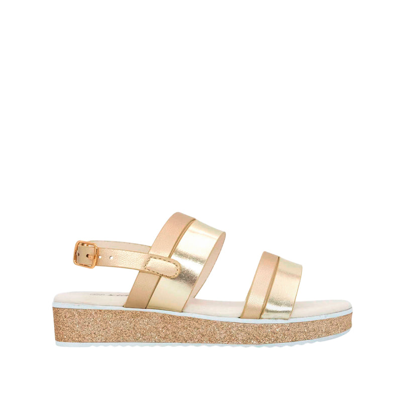 Sandalias Nataly para niña color dorado