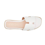 Sandalias flats Adria para mujer color  blanco