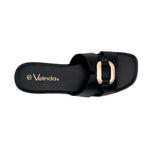 Sandalias flats Mia para mujer color negro