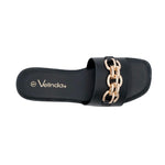 Sandalias slip on Miry para mujer color negro