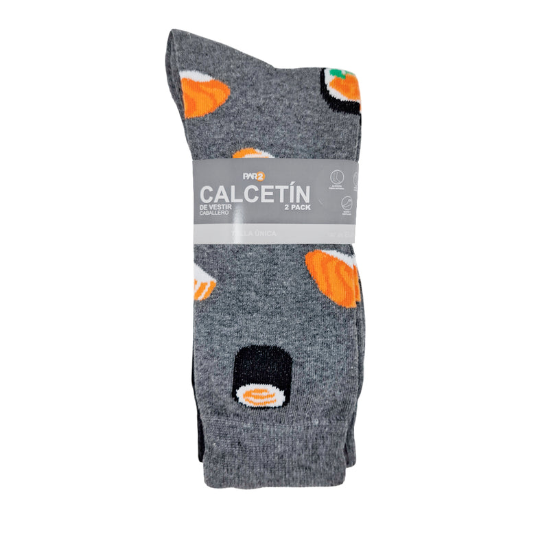 Calcetines Vest unisex color negro y gris