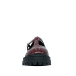 Mocasines Alberta para mujer color vino