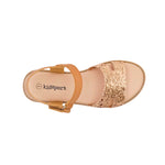 Sandalias Kristen para niña color oro rosa