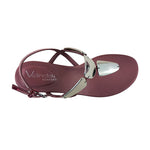 Sandalias de tacón Lisa para mujer color vino