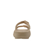Sandalias flats Chunky  para mujer color taupe