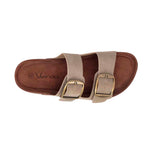 Sandalias flats Mirka para mujer color taupe