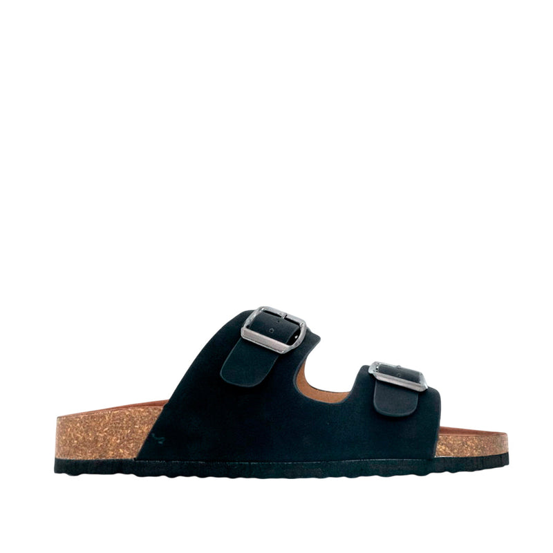 Sandalias flats Mirka para mujer color negro