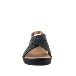 Sandalias de cuña Regina para mujer color negro