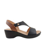 Sandalias de cuña Roxy para mujer color negro