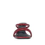 Sandalias de tacón Camila para mujer color vino