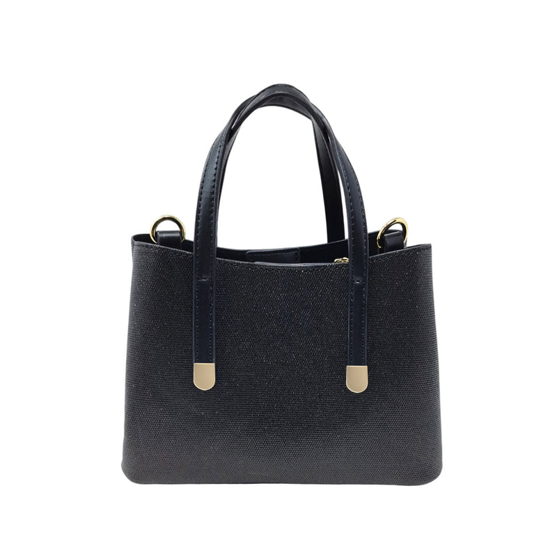 Cartera satchel Vicky para mujer color negro