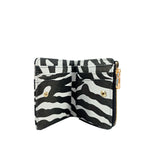 Billetera Lory para mujer color negro y blanco