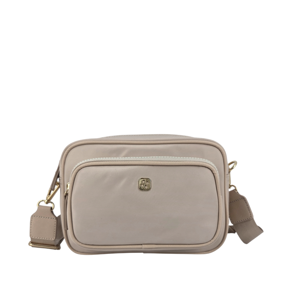 Cartera crossbody Adelie para mujer color beige