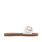 Sandalias flats Ines para mujer color blanco
