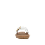 Sandalias flats Ines para mujer color blanco