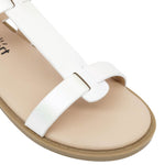Sandalias flats Tammy para niña color blanco