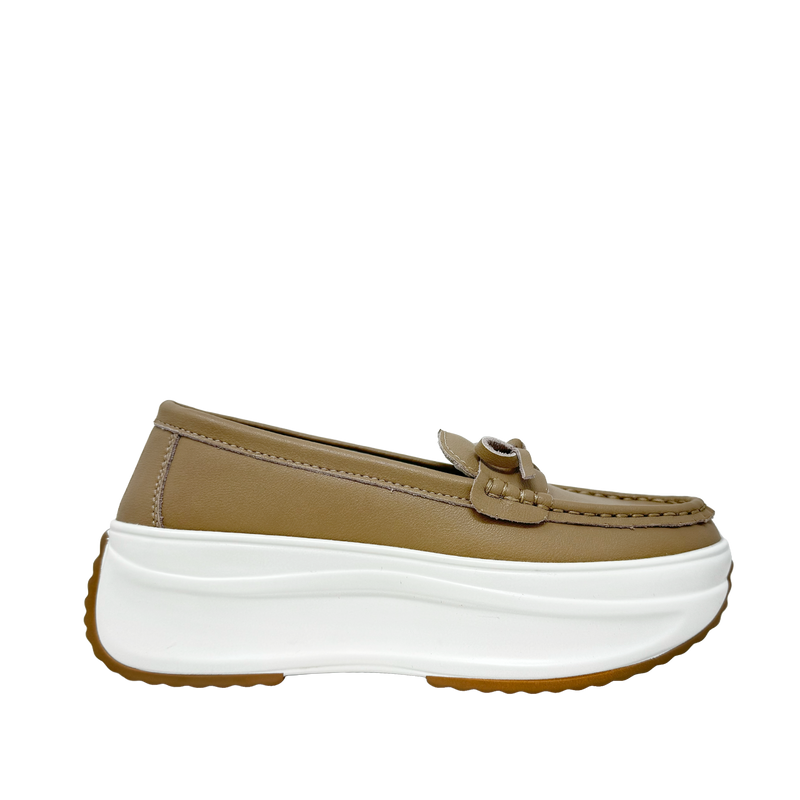 Mocasines Tammy para mujer color taupe
