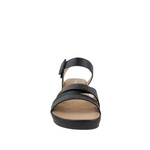 Sandalias de cuña Julieta para mujer color negro