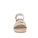Sandalias de cuña Julieta para mujer color beige