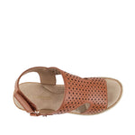 Sandalias de cuña Bianca para mujer color tan