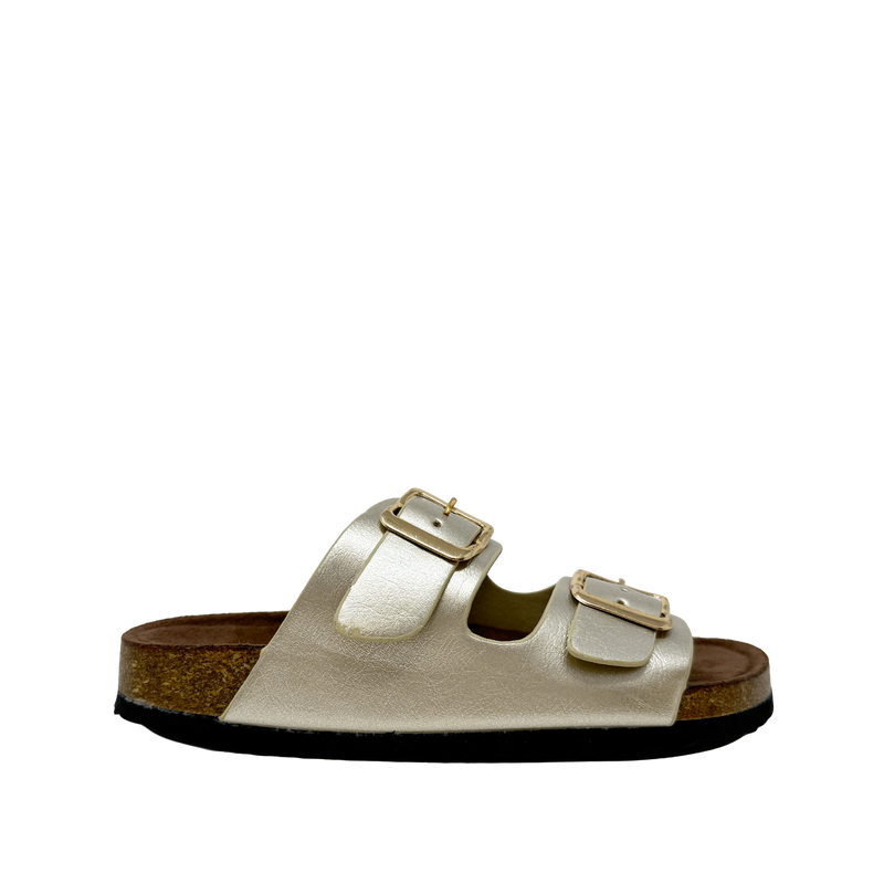 Sandalias flats Beatriz para niña color dorado