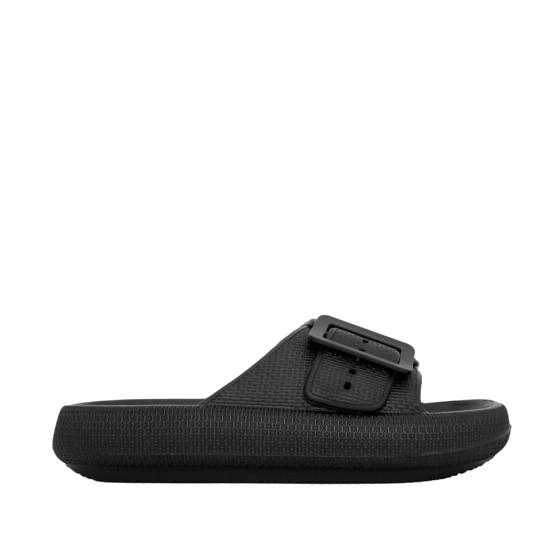 Sandalias flats Brisa para mujer color negro