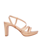 Sandalias de tacón Lara para mujer color dorado