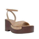 Sandalias de plataforma Beatriz para mujer color nude