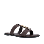 Sandalias flats Ipa para mujer color marrón