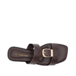 Sandalias flats Ipa para mujer color marrón