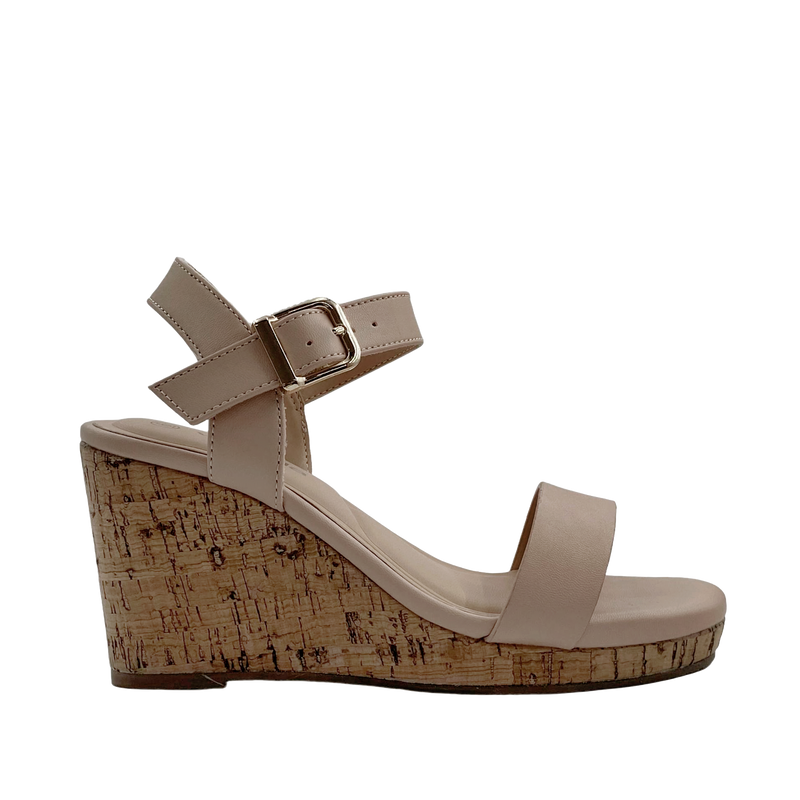 Sandalias de plataforma Maia para mujer color nude