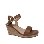 Sandalias de plataforma Maia para mujer color camel