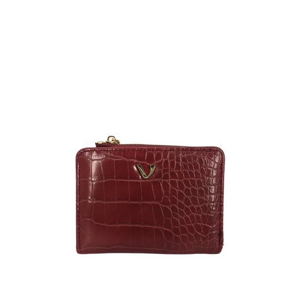 Billetera Mila para mujer color vino